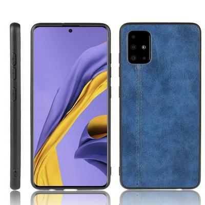 Cow Pattern Lightweight Leather Coated Hard PC + Soft TPU Back Cover Case for Samsung Galaxy A71