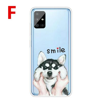 Colored Painting Cartoon Pattern Shockproof Anti-Scratch High Transparency Soft TPU Back Cover Case for Samsung Galaxy A71