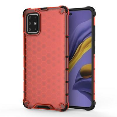Honeycomb Pattern Detachable Hard PC + Soft TPU Back Cover Case for Samsung Galaxy A51