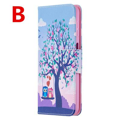 Merge Colored Painting All-round Protection PU Leather Wallet Phone Case with Card Slots&Stand for Samsung Galaxy A32 5G