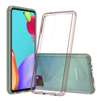 Ultra Slim Detachable Transparent Anti-Fingerprint Yellowing-Resistant Acrylic + Soft TPU Crystal Clear Back Cover Case for Samsung Galaxy A02s