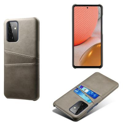 Extra Thinness Premium Cowhide Leather Vintage Shockproof All-Inclusive Hard PC + TPU with Card Slot Cover Case for Samsung Galaxy A72 5G