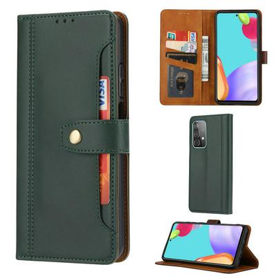 Calf Texture Flip Leather Case for Samsung Galaxy A52 5G All-inclusive Anti-drop Wallet Style Cover with Card Slots
