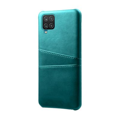 Extra Thinness Premium Cowhide Leather Vintage Shockproof All-Inclusive Hard PC + TPU with Card Slot Cover Case for Samsung Galaxy A12