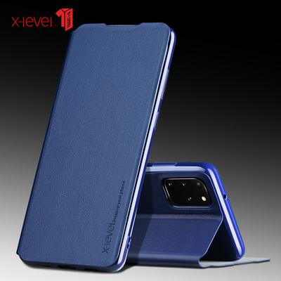 X-LEVEL Fib Color II Series Slim Side Flip PU Leather + Soft TPU with Stand Protective Case for Samsung Galaxy S20+