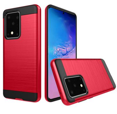 Brushed Metal Anti-Drop Detachable TPU + Hard PC Back Cover Case for Samsung Galaxy S11 Plus