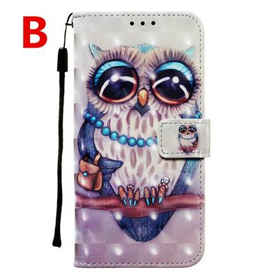 Color Painted Side Flip Scratch Resistant PU Leather Wallet Phone Case with Stand and Lanyard for Samsung Galaxy S20 Ultra
