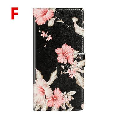 Colored Painting Shockproof Anti-Scratch Side Flip PU Leather + Soft TPU Card Slots with Magnetic Buckle and Stand Wallet Protective Case for Samsung Galaxy A51