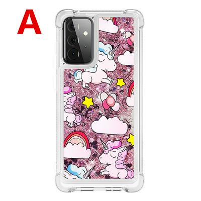 Quicksand Scratch Proof and Drop Resistant Soft TPU Back Cover Phone Case for Samsung Galaxy A72 5G