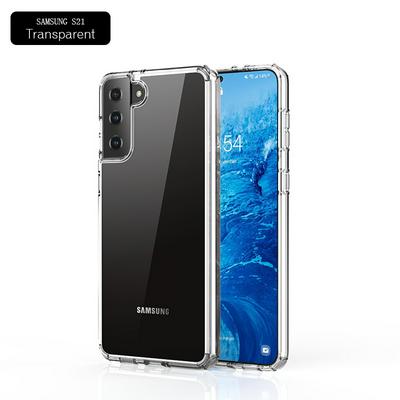 Ultra Slim Detachable Transparent Anti-Fingerprint Yellowing-Resistant Hard PC + Soft TPU Crystal Clear Back Cover Case for Samsung Galaxy S21 5G