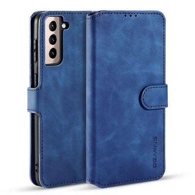 For Samsung Galaxy S21+ 5G Retro Pattern Scratch Resistant Magnetic Buckle Flip Leather Case with Card Slot & Stand Function