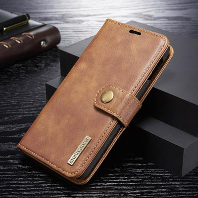 DG.MING Solid Color PU Leather + Detachable PC with Card Slots and Wallet Cover Case for Samsung Galaxy S10+ / S10 Plus