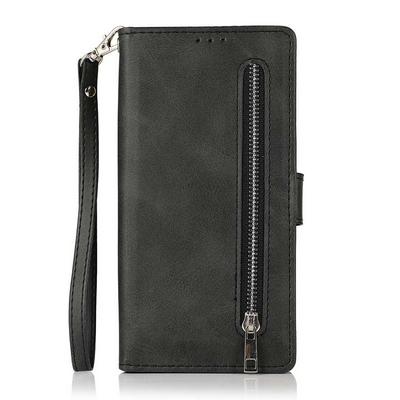 For Samsung Galaxy S21 5G Calf Pattern Five Cards Zipper Wallet Flip Leather Case with Card Slot & Stand Function