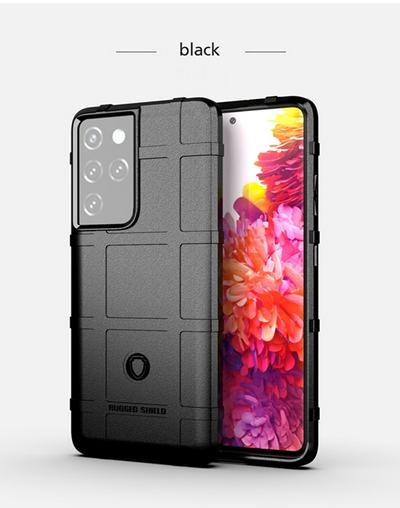Shield Protective Series Military-grade Anti-fall Shockproof Soft TPU Back Cover Phone Case for Samsung Galaxy S21 Ultra 5G