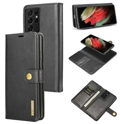 For Samsung Galaxy S21 Ultra 5G Bifold Shockproof Leather Case Flip Wallet with Card Slots & Stand