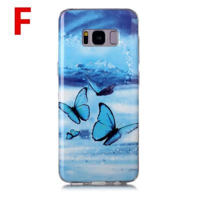 Luminous Colored Painting Shockproof Anti-Scratch Soft TPU Back Cover Case for Samsung Galaxy S8 Plus 