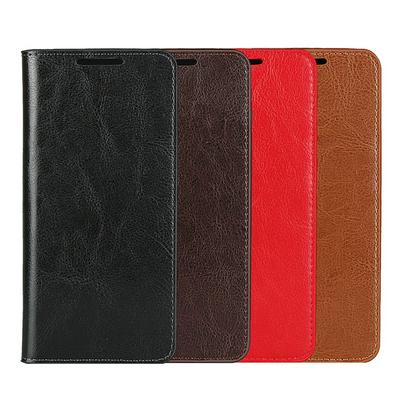 Crazy Horse Pattern Side Flip Shockproof Genuine Leather + Soft TPU with Stand and Card Slots Wallet Case for Samsung Galaxy S20