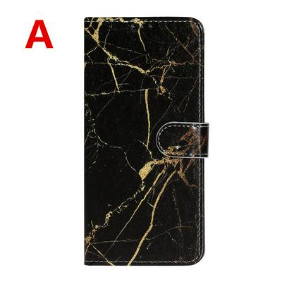 Colored Painting Shockproof Anti-Scratch Side Flip PU Leather + Soft TPU Card Slots with Magnetic Buckle and Stand Wallet Protective Case for Samsung Galaxy A51