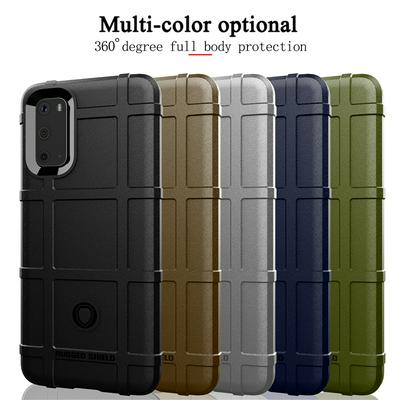 Anti-Fingerprint Anti-Slip Airbag Anti-Drop Heavy Armor Rugged Shield Matte TPU Back Cover Case for Samsung Galaxy S20