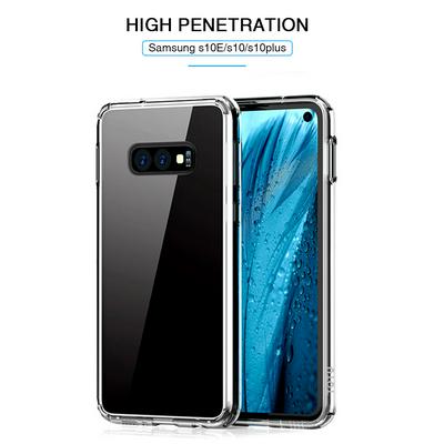 TOTU Fairy Series Transparent Version 2 in 1 Detachable Hard PC + Soft TPU Support Wireless Charging Back Cover Case for Samsung Galaxy S10+ / S10 Plus