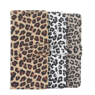 Leopard Pattern Side Flip Shockproof PU Leather + Soft TPU Card Slots with Stand and Magnetic Buckle Wallet Case for Samsung Galaxy S20+