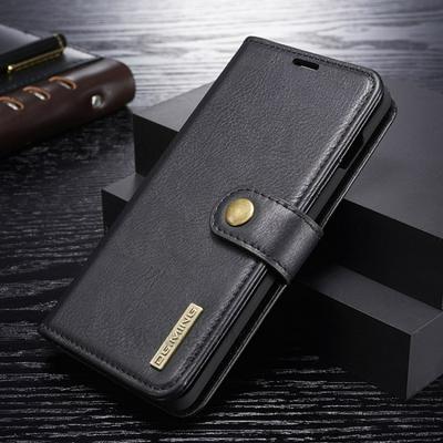 DG.MING Solid Color PU Leather + Detachable PC with Card Slots and Wallet Cover Case for Samsung Galaxy S10