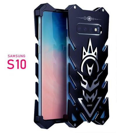 Zimon Vulcan Series Shockproof Aluminum Metal Back Cover Case for Samsung Galaxy S10