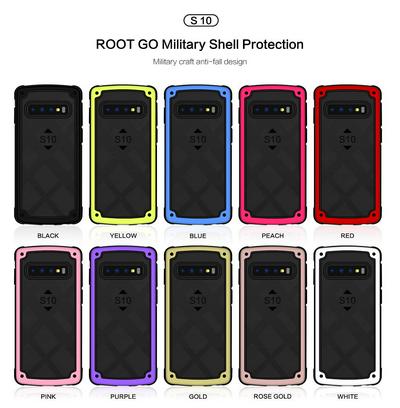 Military Technology Shockproof Durable Anti-drop Transpant PC + TPU Frame Back Cover Case for Samsung Galaxy S10 
