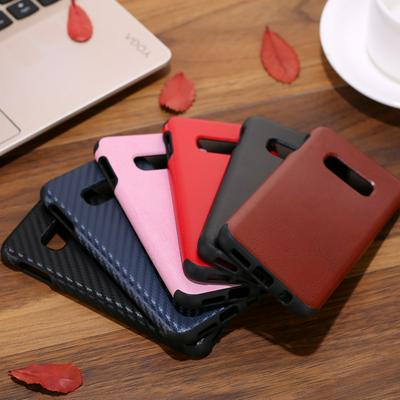 Carbon Fibre Pattern / Crazy Horse Pattern Soft TPU Back Cover Case for Samsung Galaxy S10