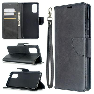 Solid Color Sheep Pattern Side Flip Shockproof PU Leather + Soft TPU Wrist Strap Magnetic Buckle with Card Slots and Stand Wallet Case for Samsung Galaxy S11
