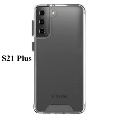 For Samsung Galaxy S21+ 5G Transparent Anti-drop Yellow Resistant Soft TPU+PC Space Phone Case