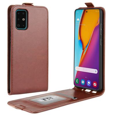 R64 Pattern Single Fold Edge Up and Down Vertical Flip PU Leather + Soft TPU with Magnetic Buckle and Card Slot Case for Samsung Galaxy S11