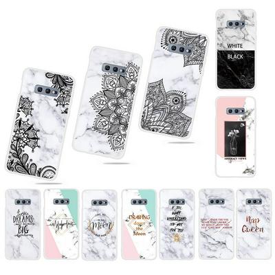 Colorful Marble Pattern Anti-Scratch Soft TPU Back Cover Case for Samsung Galaxy S10 Lite / S10e