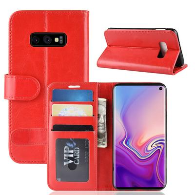 R64 Pattern Single Fold Edge Side Flip Shockproof PU Leather + Soft TPU Card Slots with Picture Frame and Stand Wallet Protective Case for Samsung Galaxy S10 Lite 