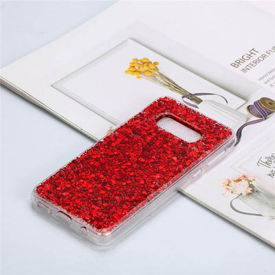 Glitter Powder Sequin Wear-Resistant Anti-Slip Anti-Drop Soft TPU Back Case for Samsung Galaxy S10 Lite