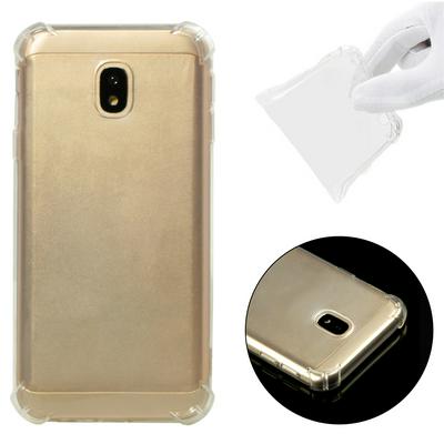 Shockproof Anti-Scratch Transparent Soft TPU Back Cover Case for Samsung Galaxy J3 (2017) / J330 / J3 Pro EU Version