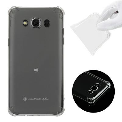 Shockproof Anti-Scratch Transparent Soft TPU Back Cover Case for Samsung Galaxy J7 (2016) / J710