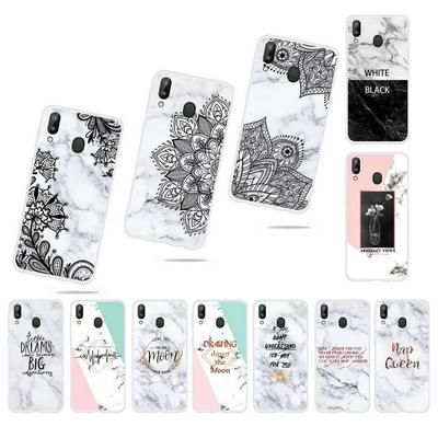 Marble Pattern Soft TPU Back Cover Case for Samsung Galaxy M20 