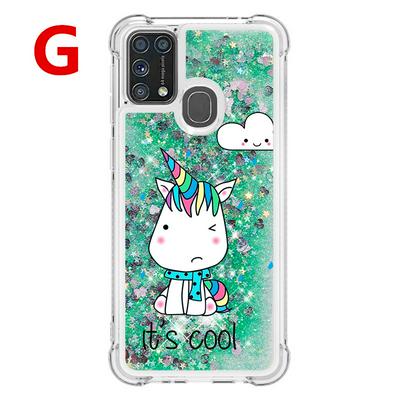 Quicksand Scratch Proof and Drop Resistant Soft TPU Back Cover Phone Case for Samsung Galaxy M31