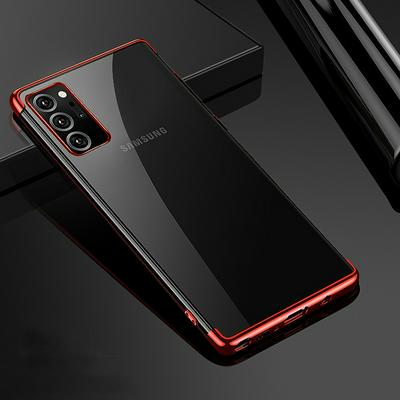 Square Plating Bumper  Ultra Thin TPU Shockproof Clear Case for Samsung Galaxy M11