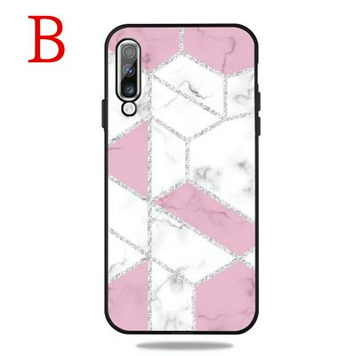 Frosted Marble Pattern Thin Shockproof Anti-Scratch Soft TPU Back Cover Case for Samsung Galaxy A50