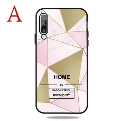 Frosted Marble Pattern Thin Shockproof Anti-Scratch Soft TPU Back Cover Case for Samsung Galaxy A50
