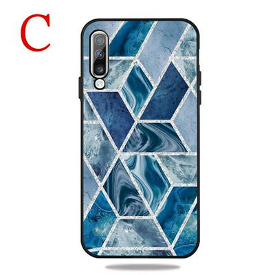 Frosted Marble Pattern Thin Shockproof Anti-Scratch Soft TPU Back Cover Case for Samsung Galaxy A50
