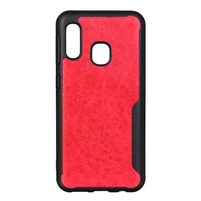 Leather-coated Phone Case for Samsung Galaxy A20e, Crazy Horse Leather Shockproof Protective Case