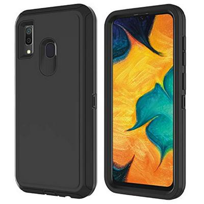 Shockproof 3 in 1 Detachable Hard Front PC Frame + Hard PC Inner + Soft TPU Back Hybrid Back Cover Protective Case for Samsung Galaxy A20e