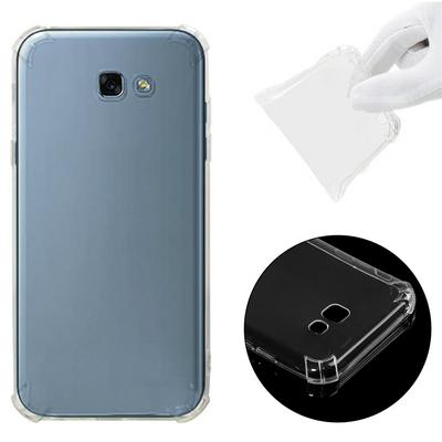 Shockproof Anti-Scratch Transparent Soft TPU Back Cover Protective Case for Samsung Galaxy A7 (2017) / A720