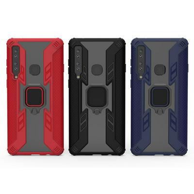Iron Warrior Shockproof PC + TPU Protective Case for Samsung Galaxy A9 ( 2018 ), with Ring Holder