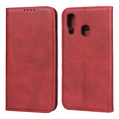 Cow Skin Pattern PU Leather + Soft TPU Card Slots with Stand Support Wallet Protective Case for Samsung Galaxy A40