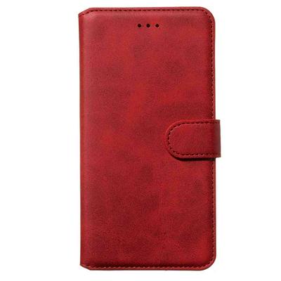 Classic Calf Pattern Side Flip Shockproof PU Leather + Soft TPU Magnetic Buckle with Card Slots and Stand Wallet Protective Case for Samsung Galaxy A20e