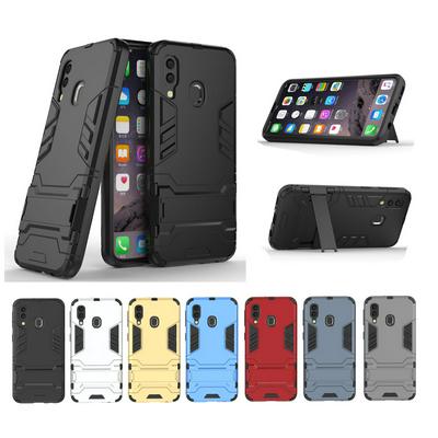 Armor 2 in 1 Detachable Shockproof Anti-Scratch Hard PC + Soft TPU with Stand Protective Case for Samsung Galaxy A40